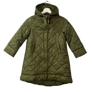 Il Gufo Youth Puffer Jacket Green 8 Years Lightweight Hooded Country Minimalist